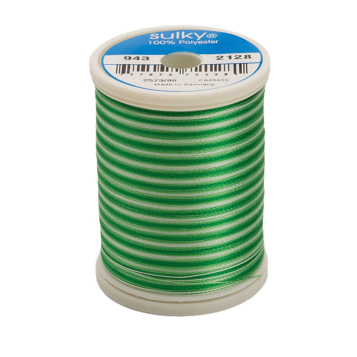 Sulky Variegated 40wt Rayon Thread 2128 Willow Greens  850yd