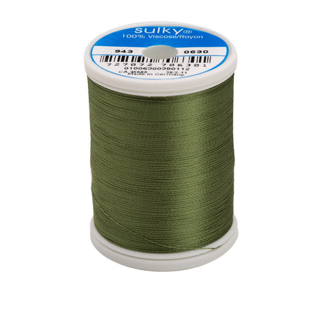 Sulky Rayon 40wt Thread 0630 Moss Green  850yd Spool