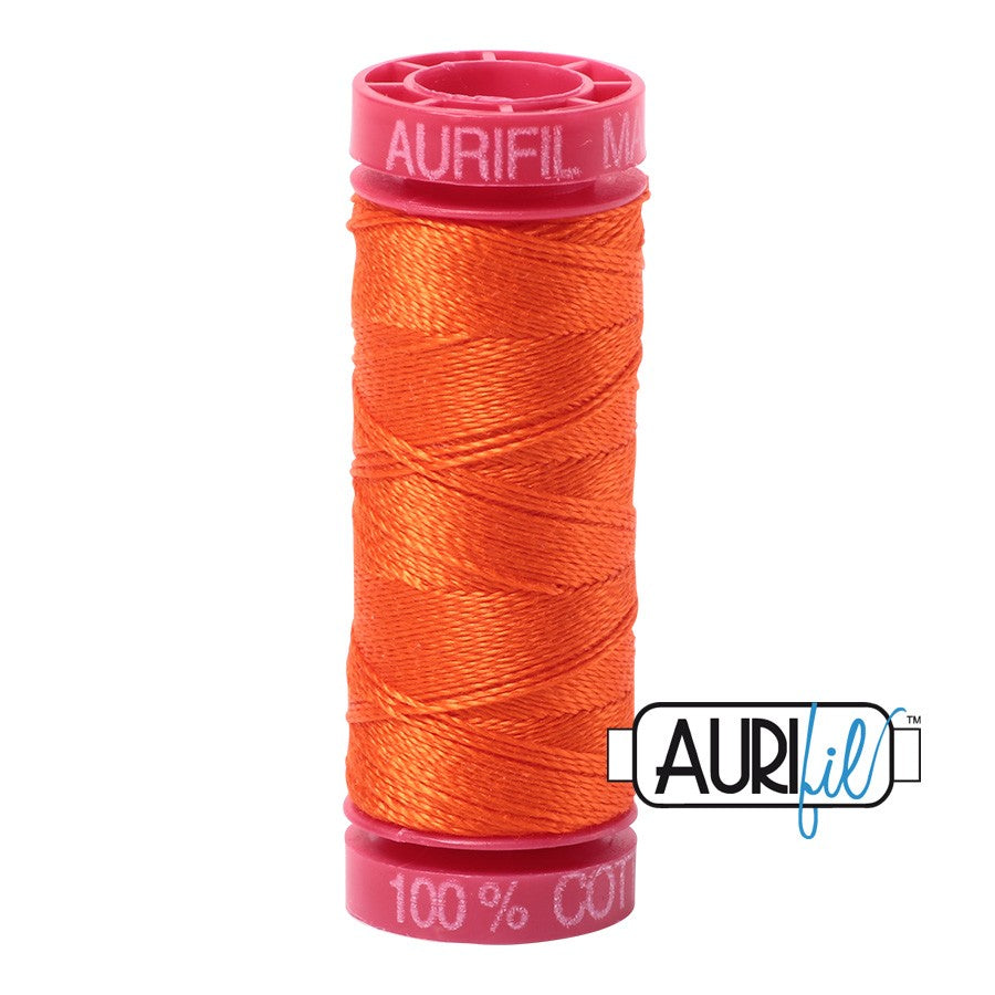1104 Neon Orange  - Aurifil 12wt Thread 54yd/50m