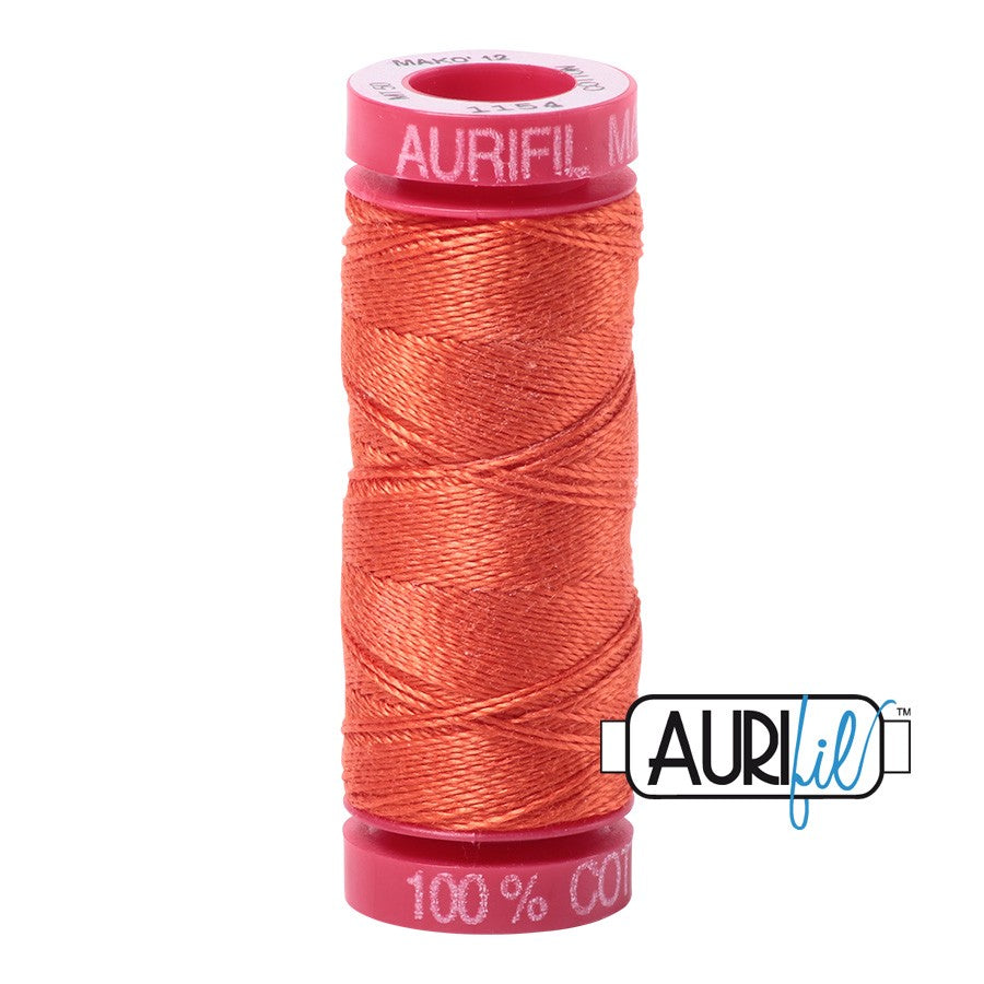 1154 Dusty Orange  - Aurifil 12wt Thread 54yd/50m