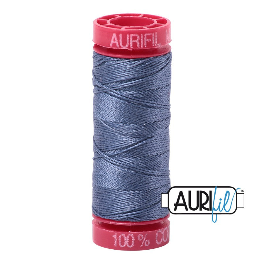 1248 Grey Blue  - Aurifil 12wt Thread 54yd/50m