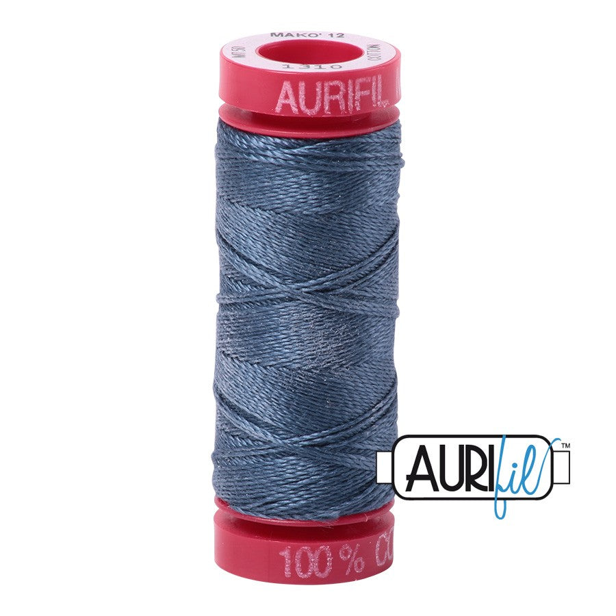 1310 Medium Blue Grey  - Aurifil 12wt Thread 54yd/50m