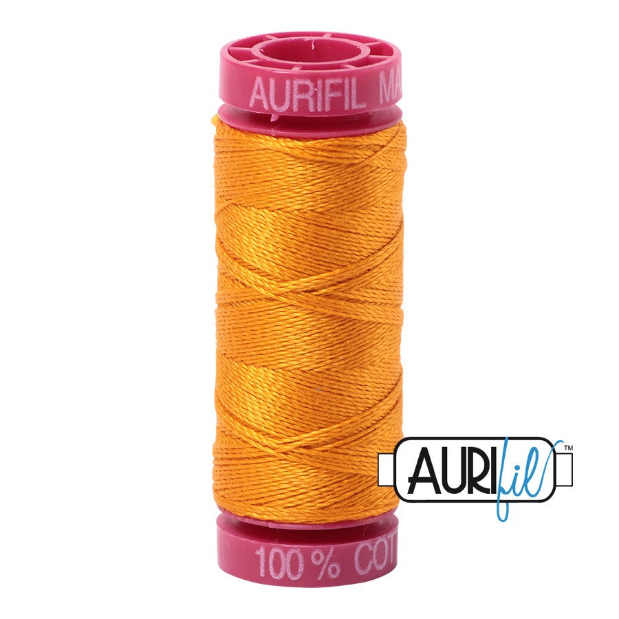 2145 Yellow Orange  - Aurifil 12wt Thread 54yd/50m