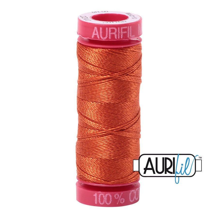 2240 Rusty Orange  - Aurifil 12wt Thread 54yd/50m