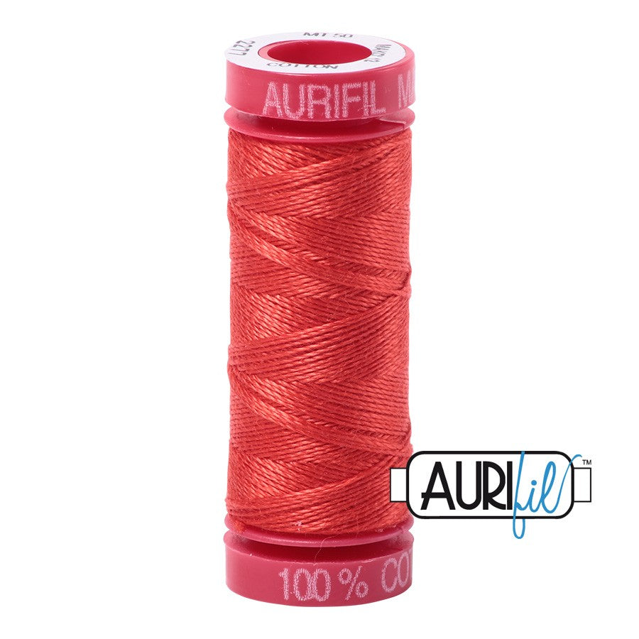 2277 Light Red Orange  - Aurifil 12wt Thread 54yd/50m