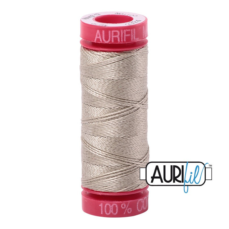 2324 Stone  - Aurifil 12wt Thread 54yd/50m