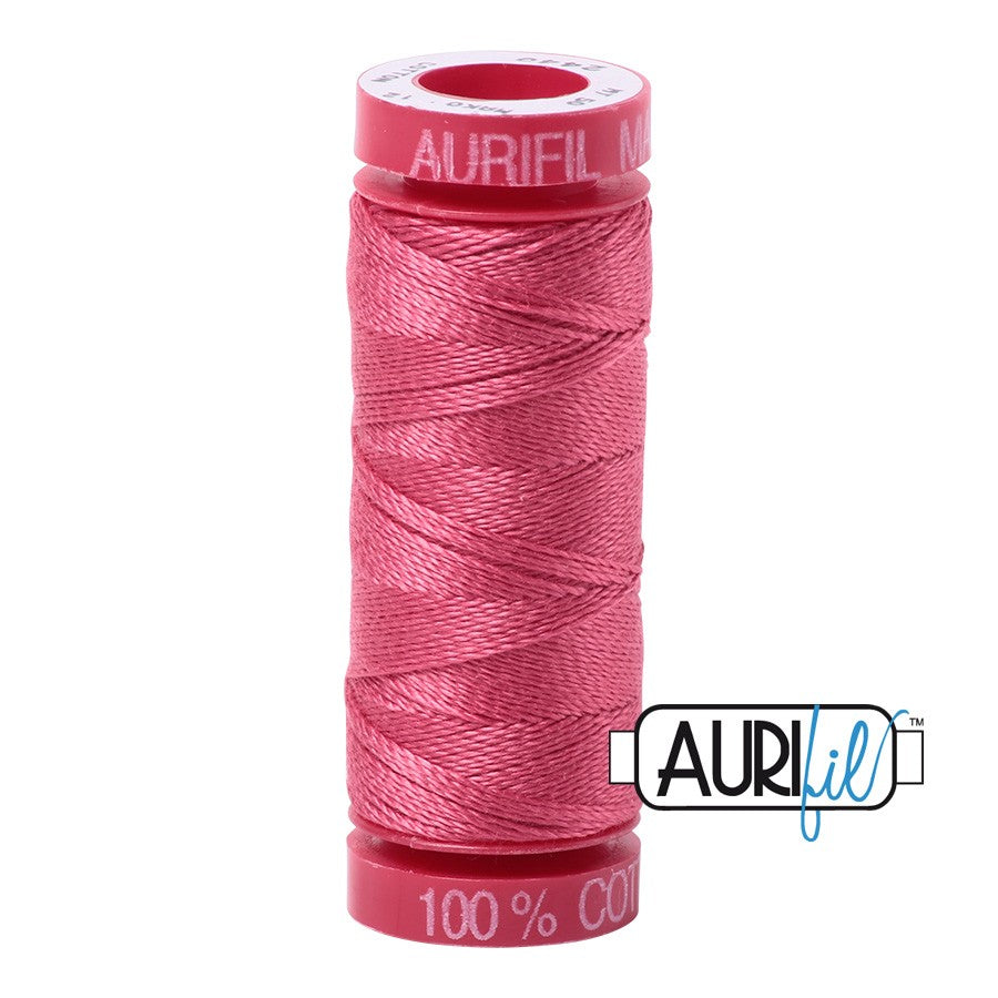 2440 Medium Peony  - Aurifil 12wt Thread 54yd/50m