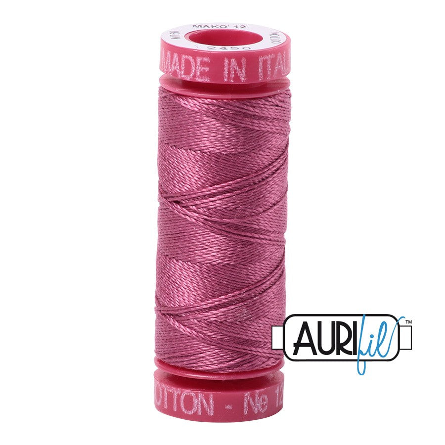 2450 Rose  - Aurifil 12wt Thread 54yd/50m