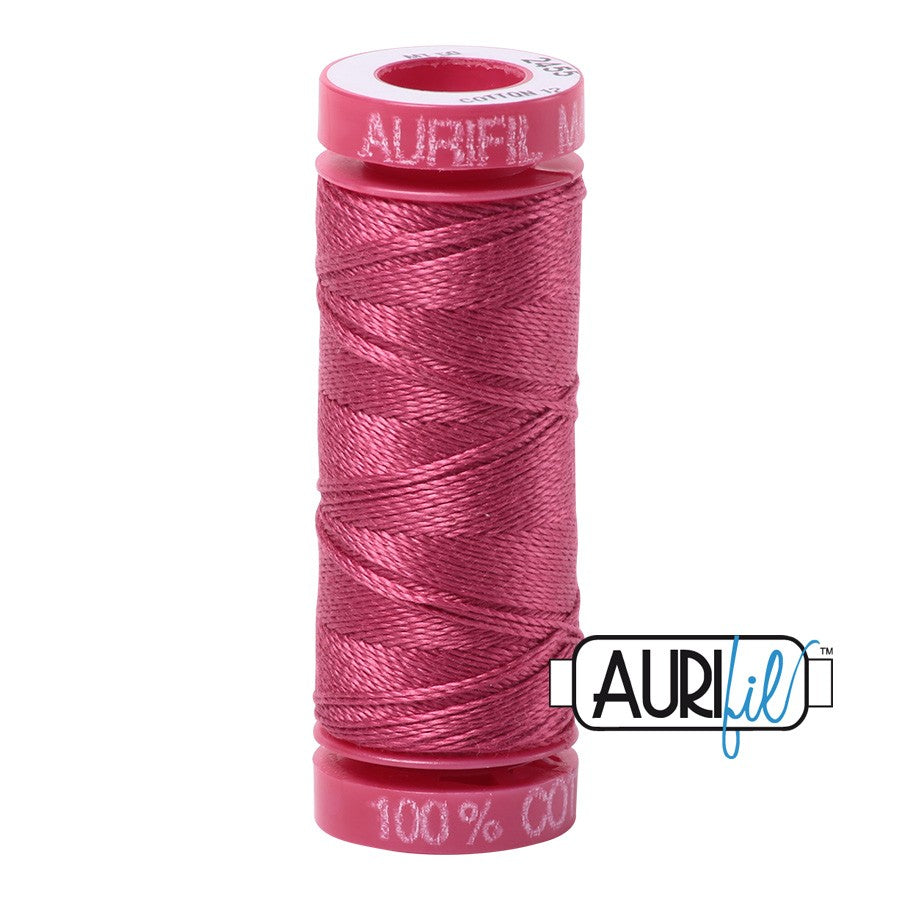 2455 Medium Carmine Red  - Aurifil 12wt Thread 54yd/50m