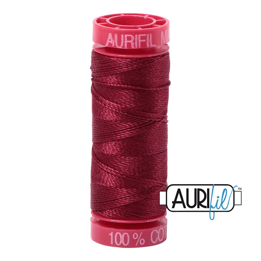 2460 Dark Carmine Red  - Aurifil 12wt Thread 54yd/50m
