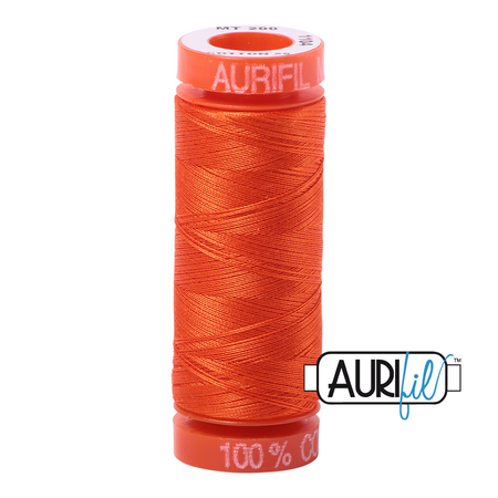 1104 Neon Orange  - Aurifil 50wt Thread 220yd