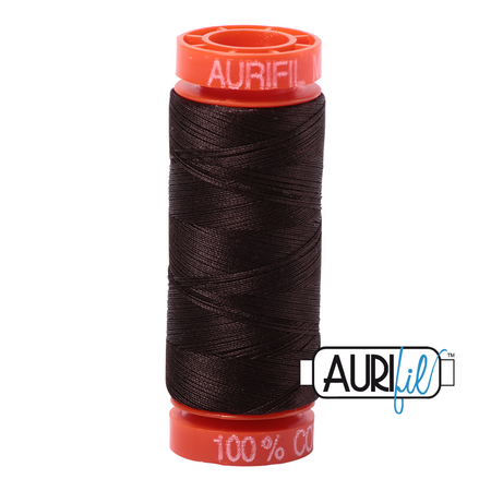 1130 Very Dark Bark  - Aurifil 50wt Thread 220yd