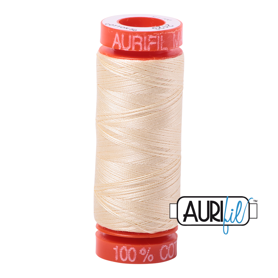 2123 Butter  - Aurifil 50wt Thread 220yd