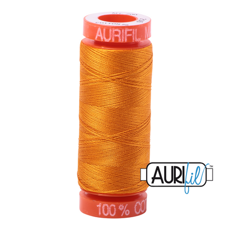 2145 Yellow Orange  - Aurifil 50wt Thread 220yd