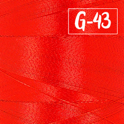 Embellish Premium Metallic Thread G43 Red  800M