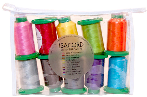 Isacord Top Ten Thread Kit ISTOP10