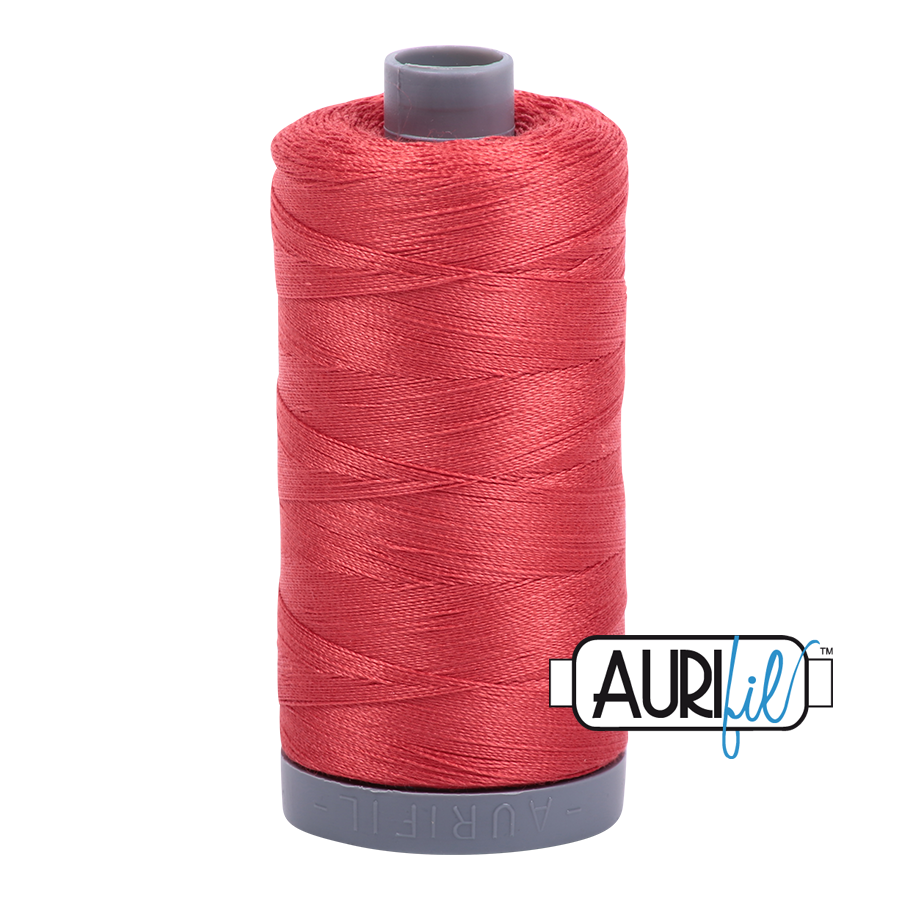 2255 Dark Red Orange - Aurifil 28wt Thread