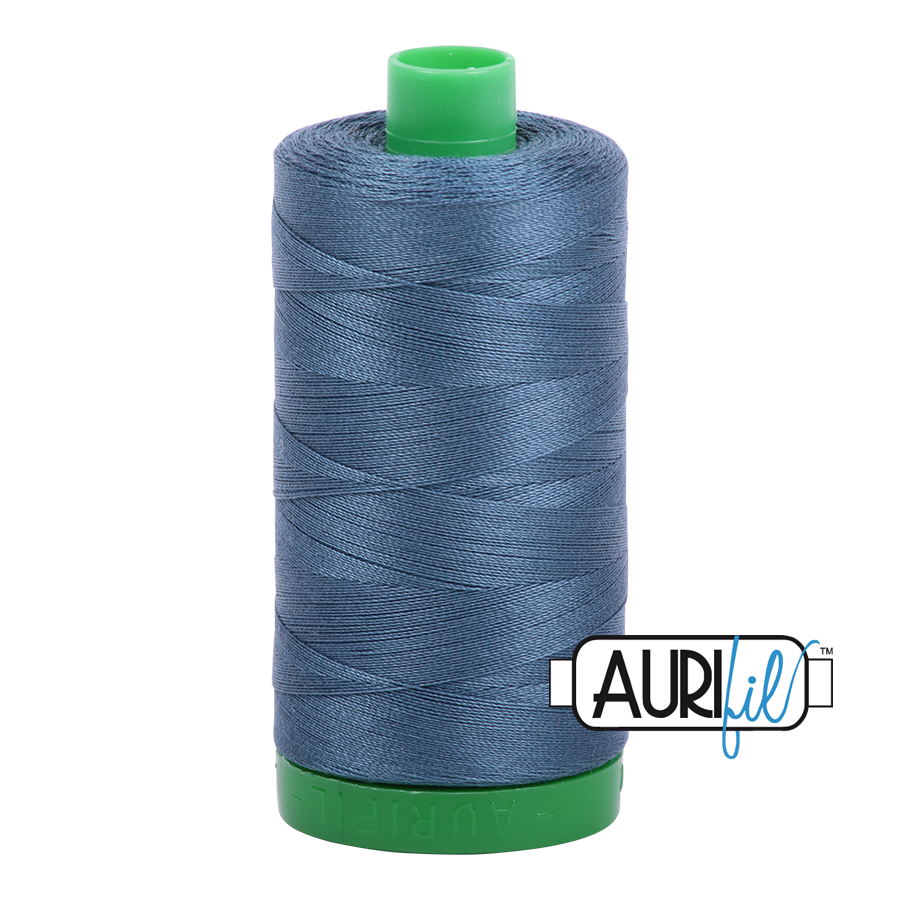1310 Medium Blue Grey  - Aurifil 40wt Thread 1094yd
