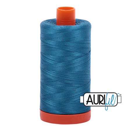 1125 Medium Teal  - Aurifil 50wt Thread 1422yd