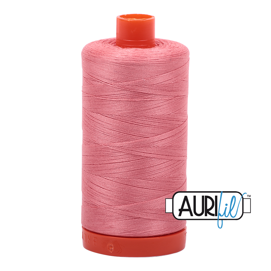 2435 Peachy Pink  - Aurifil 50wt Thread 1422yd