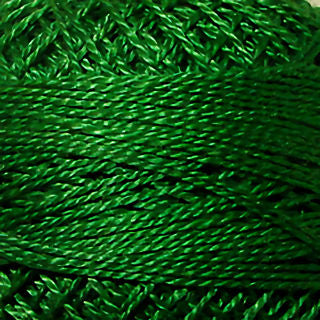 Valdani Size 8 Solid Perle Cotton PCS8-025 Christmas Green  100m