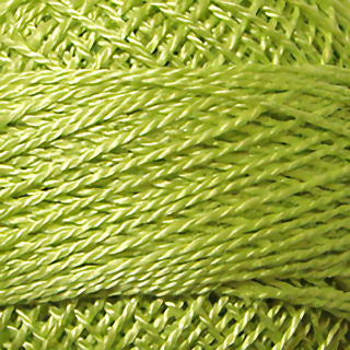 Valdani Size 12 Solid Perle Cotton PCS12-1262 Luminous Lime  100m