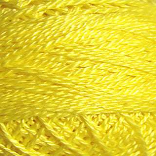 Valdani Size 12 Solid Perle Cotton PCS12-1308 Easter Yellow  100m