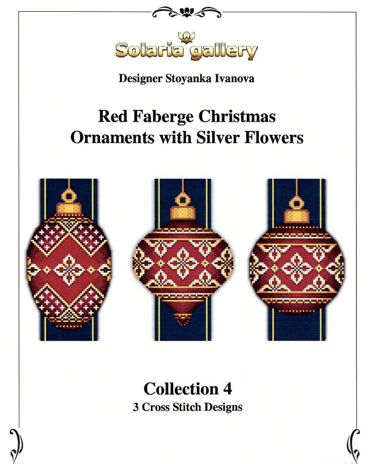 Red Faberge Ornaments #4