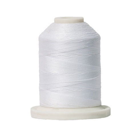 Signature 50wt Solid Cotton Thread SIG50-001 Brite White  700yd