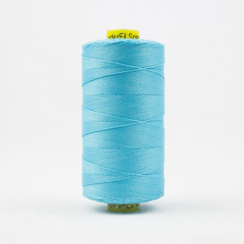 WonderFil Spagetti 12wt Cotton Thread SP045 Bright Aqua  400m