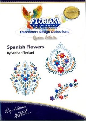 Spanish Flowers Floriani Embroidery Design Collection