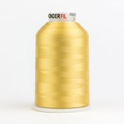 Wonderfil Invisafil 100wt Polyester Thread 138 Soft Gold  10,000yd Cone