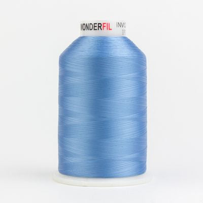 Wonderfil Invisafil 100wt Polyester Thread 320 Baby Blue  10,000yd Cone