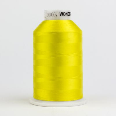 Wonderfil Invisafil 100wt Polyester Thread 701 Daffodil Yellow  10,000yd Cone