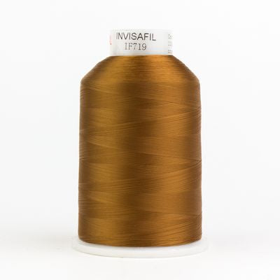 Wonderfil Invisafil 100wt Polyester Thread 719 Copper  10,000yd Cone