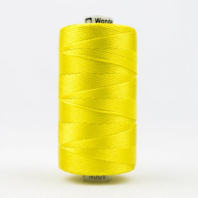 Wonderfil Razzle 8wt Rayon Thread 0938 Lemon Yellow  250yd/229m