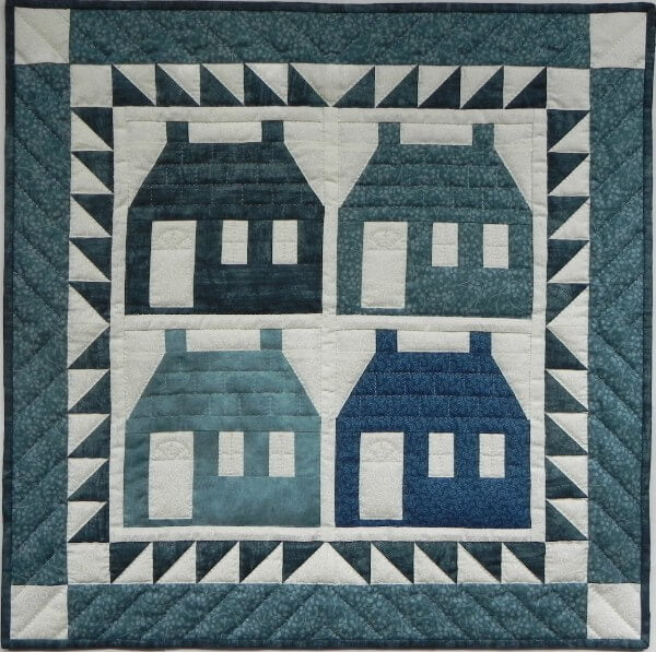 Houses Wall Quilt Kit from Rachels of Greenfield