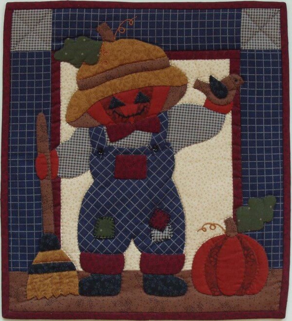 Pumpkin Head Wall Quilt Kit from Rachels of Greenfield