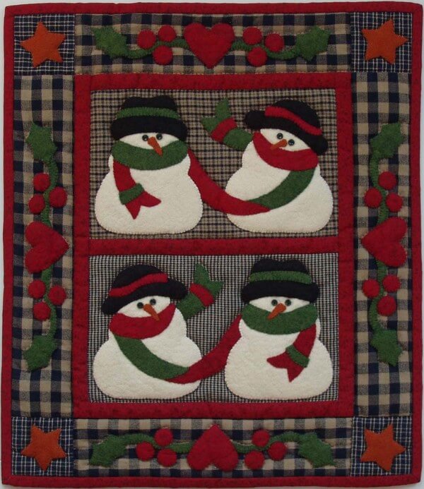 Snow Friends Wall Quilt Kit from Rachels of Greenfield