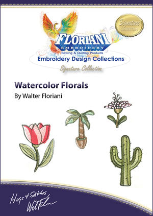 Watercolor Florals Floriani Signsture Design Collection