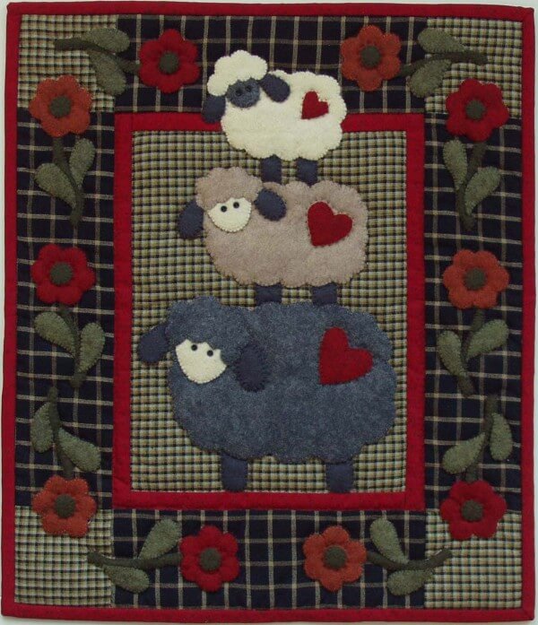 Woolly Sheep Wall Quilt Kit from Rachels of Greenfield