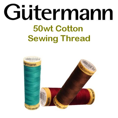 Gutermann 50wt Cotton Sewing Thread