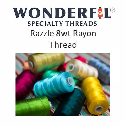Wonderfil Razzle 8wt Rayon Thread