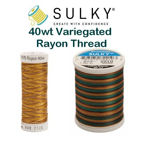 Sulky Variegated 40wt Rayon Thread – Red Rock Threads