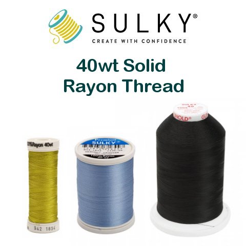 Sulky Solid 40wt Rayon Thread – Red Rock Threads