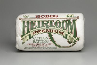 Hobbs Heirloom Quilt Batting 80/20 Queen 90in x 108in