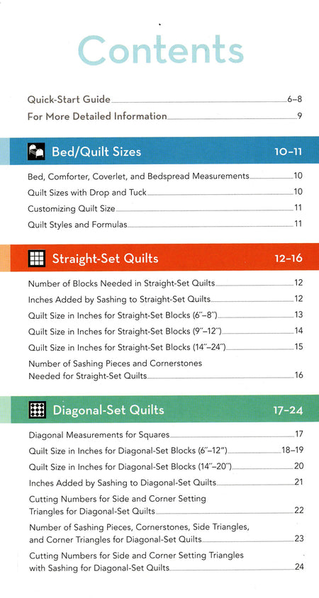 All in One Quilters Reference Tool