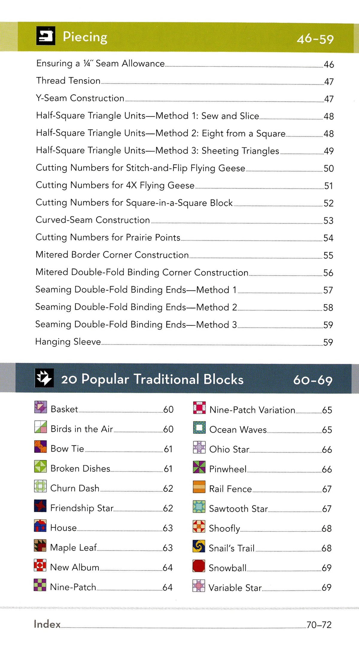 All in One Quilters Reference Tool