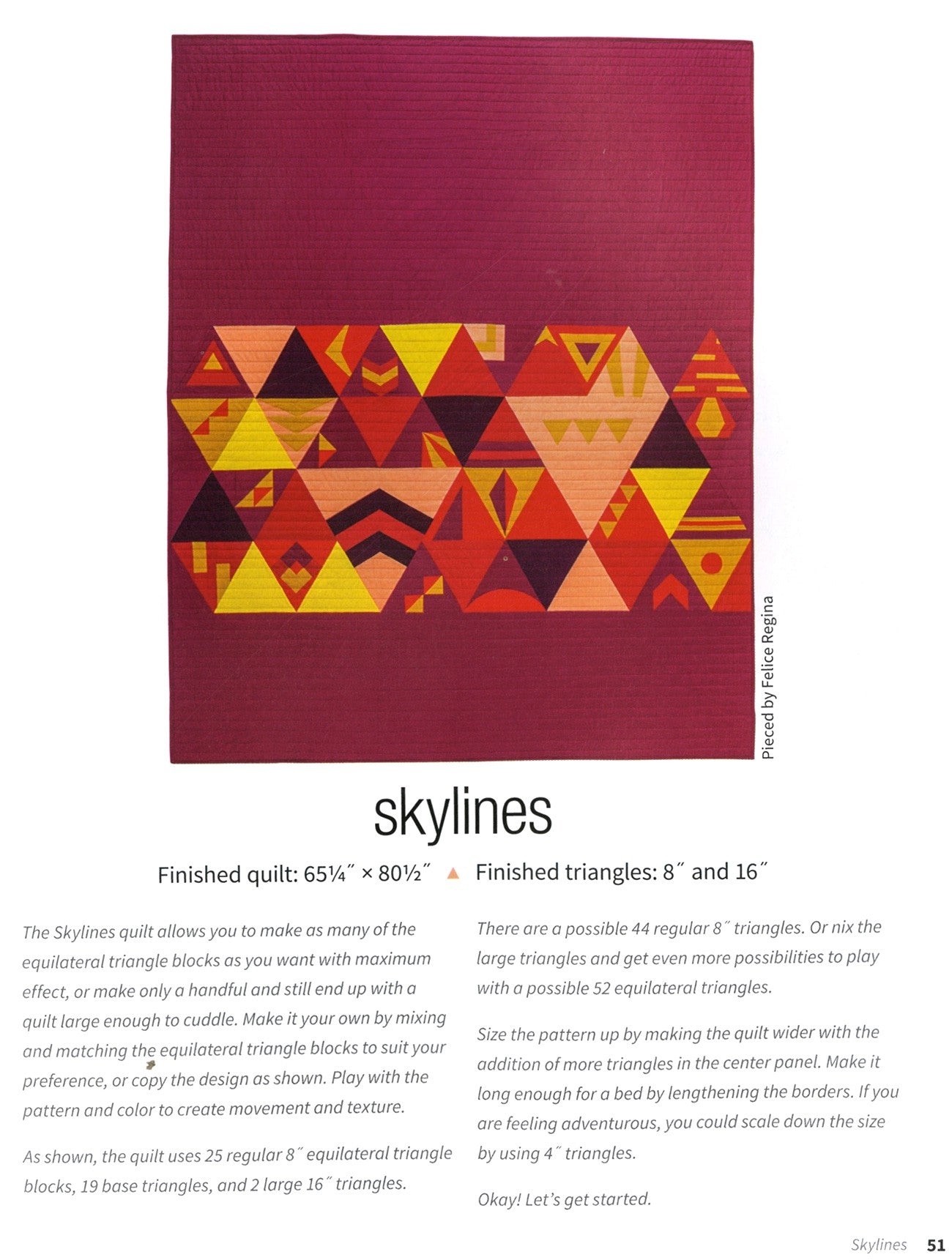Modern Triangle Quilts