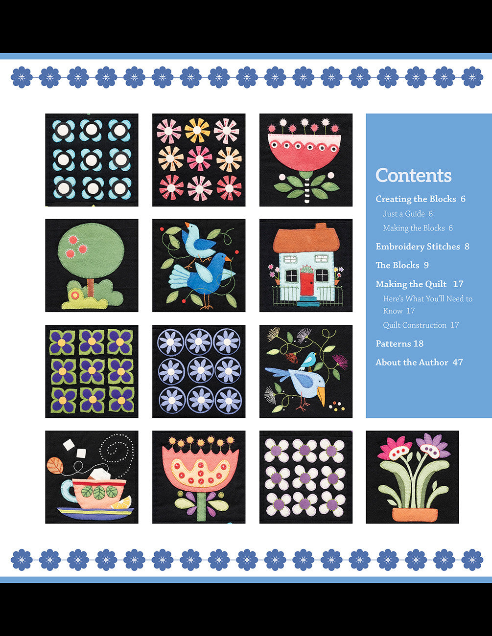 Folk Art Garden Applique Sampler